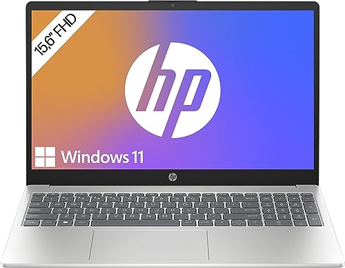 HP Laptop | 15,6 Zoll FHD IPS | Ryzen 5 7520U | 16GB RAM | 512GB SSD | Radeon-Grafik | Windows 11 | QWERTZ | silber