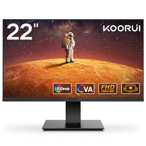 KOORUI 22 Zoll Gaming Monitor mit integrierten Lautsprechern