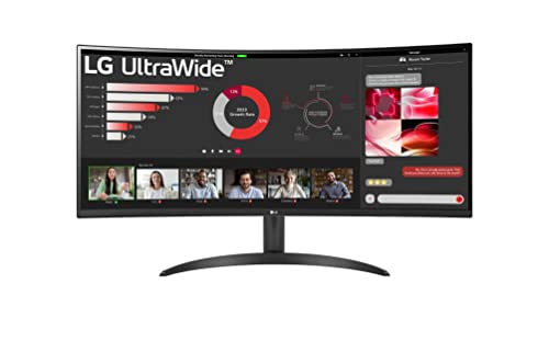 LG UltraWide 21:9 Curved QHD Monitor 34WR50QC-B