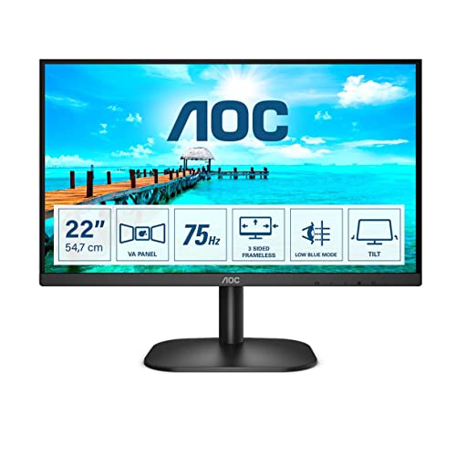 AOC 22B2H - 22 Zoll FHD Monitor (1920x1080, 60 Hz, VGA, HDMI)
