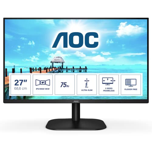 AOC 27B2H - 27 Zoll FHD Monitor (1920x1080, 75 Hz, VGA, HDMI)