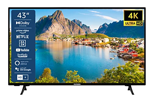 TELEFUNKEN XU43SN550S 43 Zoll Fernseher/Smart TV (4K Ultra HD, HDR, Triple-Tuner, Dolby Atmos)