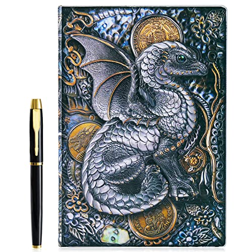 fengco 3D Fly Dragon Vintage Tagebuch+Stift Set