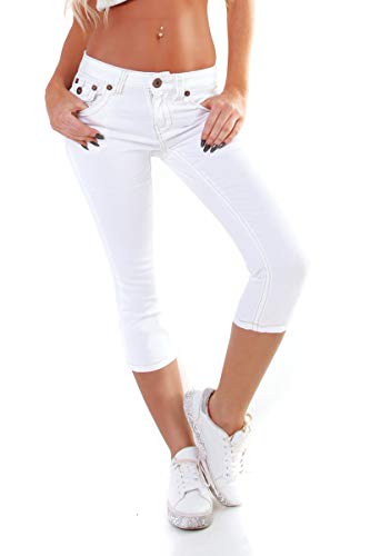 OSAB-Fashion 4951 Damen Jeans Hose Capri-Style 7/8