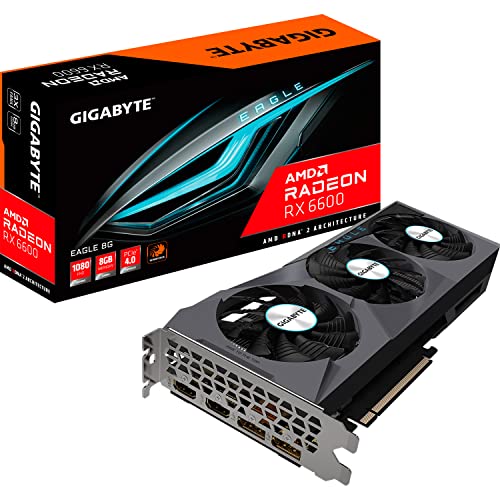 Gigabyte Radeon RX 6600 Eagle 8GB Grafikkarte (GV-R66EAGLE-8GD)