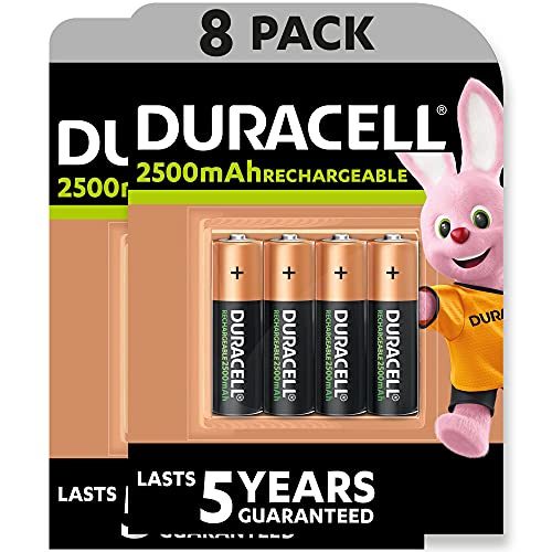 Duracell Rechargeable AA 2500 mAh Mignon Akku Batterien HR6