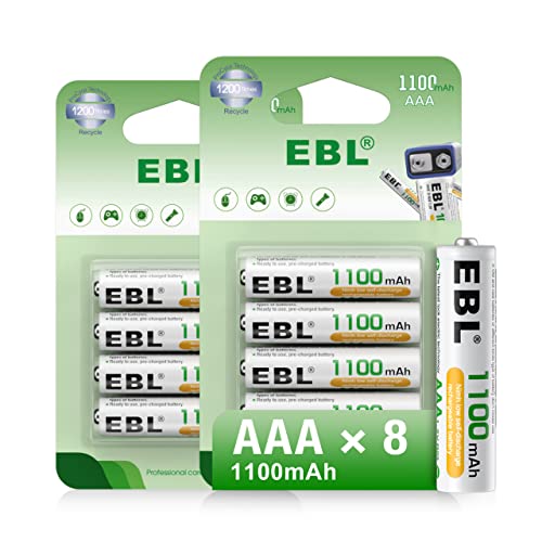 EBL AAA Akku 1100mAh mit hoher Kapazität