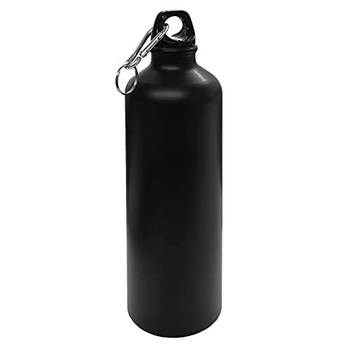 HAC24 Aluminium Trinkflasche Schwarz 0,75 L