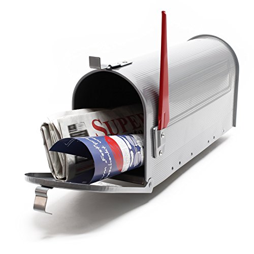 Wiltec US Mailbox Silbergrau 180 x 220 x