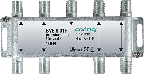 Axing BVE 8-01P 8-fach Verteiler Kabelfernsehen