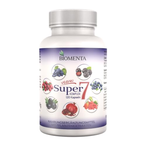 BIOMENTA Super7 – 120 hochdosierte Multifrucht Kapseln