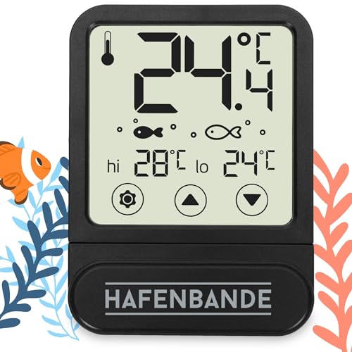 Hafenbande ADE Aquarium Thermometer digital zum Kleben