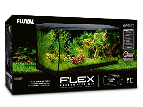 Fluval Flex Aquarium 123L, schwarz