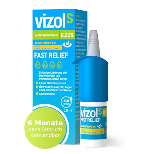 VIZOL S 0,21% Fast Relief Augentropfen10 ml lindern sofort und