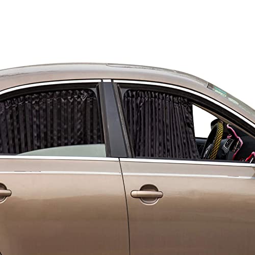 Exquisites Rollo für Autolochfreie Verdunkelungsvorhänge Autorollos  Seitenfenster-Sonnenschutz schützt Baby-Haustiere und Passagiere vor
