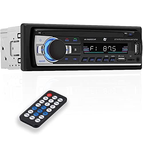 Autoradio Bluetooth 5.0,Avylet RDS/FM/AM/7 Farben 1 Din Autoradio mit  Bluetooth Freisprecheinrichtung,2 USB/AUX-IN/MP3/SD,30 Sender Gespeichert  Werden: : Elektronik & Foto
