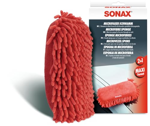 SONAX Microfaser Schwamm (1 Stück) für die besonders gründliche