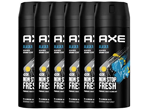Axe Bodyspray Alaska ohne Aluminiumsalze 6x