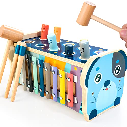 KIDWILL Holz Montessori Xylophon Spielzeug 1 2