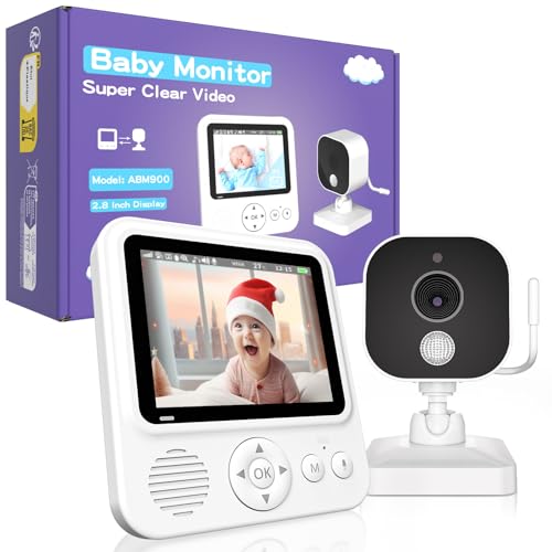 OBVHNUA Babyphone mit Kamera 2,8 Zoll Video