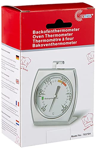  Ofenthermometer Edelstahl, Backofenthermometer 400 Grad
