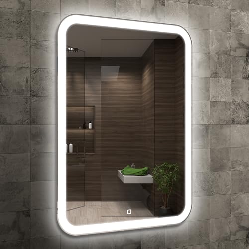 Home Glow Venti 50x70cm Vertikaler Badezimmerspiegel