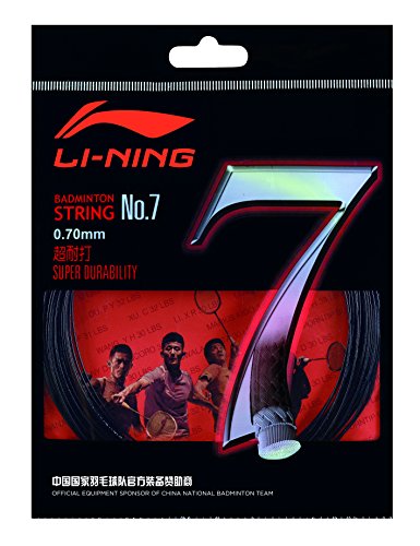 Li-Ning Badminton Schläger-Saite No. 7 schwarz