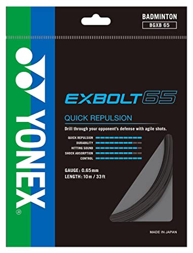 YONEX BG Exbolt 65 Badminton-Saite (schwarz)