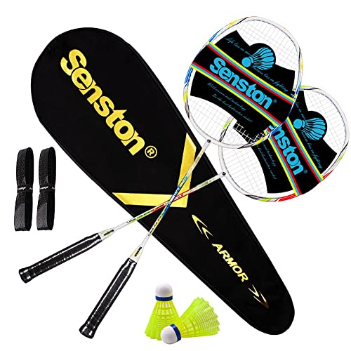 Senston Graphit Badminton Set Profi Badmintonschläger