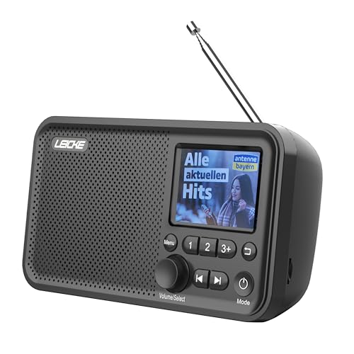 LEICKE tragbares DAB+ Radio mit Bluetooth 5.0