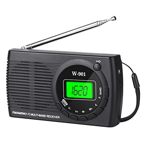 Padwa Lifestyle Mini Radio, Radio Batteriebetrieben Am Fm Sw Fm