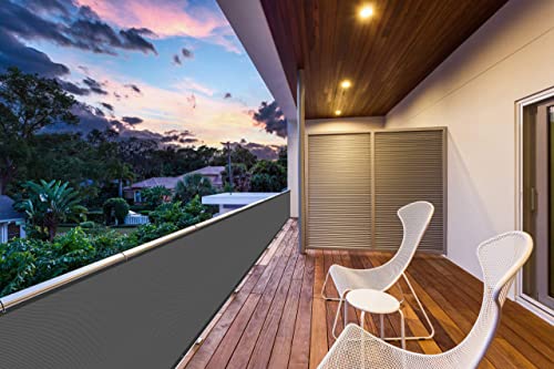 Balkonsichtschutz im Bild: SUNNY GUARD Balkon Sichtschutz 75x300cm Balkonabdeckung PES UV