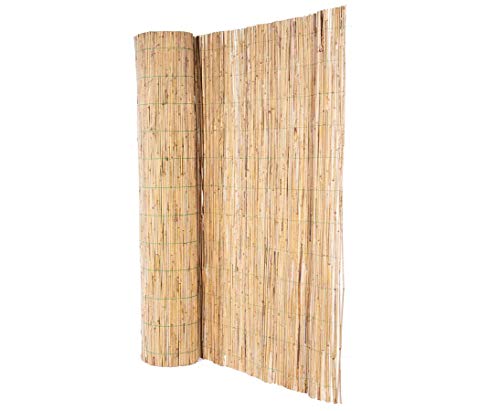 bambus-discount.com Schilfmatte Bambussi 200x500cm mit grünem Draht
