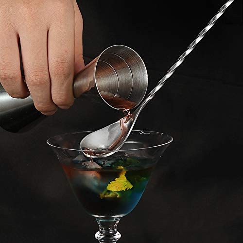 Barlöffel im Bild: YFWOOD Cocktail-Mischlöffel aus Edelstahl