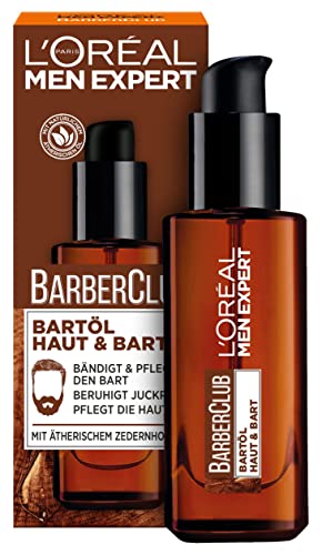 L'Oréal Men Expert Bartöl mit Zedernholzöl für die tägliche Bartpflege