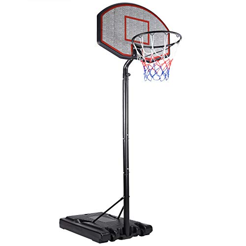 Deuba Mobiler Basketballkorb mit Rollen verstellbare Korbhöhe