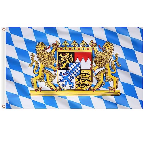 AhfuLife Bayern Flagge 150×90 cm Oktoberfest