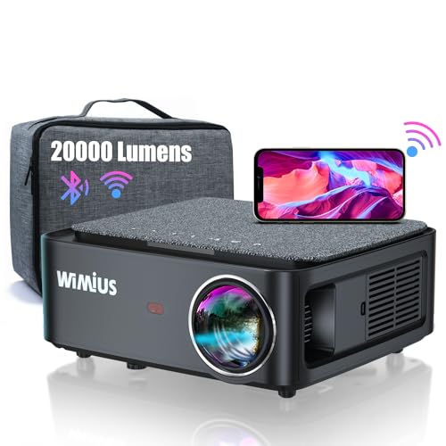WiMiUS Beamer, Full HD 1080P 20000 Lumen