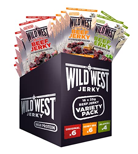 WILD WEST Beef Jerky, Mix Box 25g