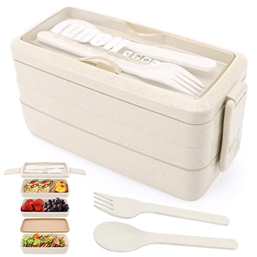 yirochan 3-Lagen Brotdose Bento-Box für Erwachsene