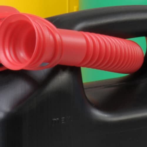 Einfüllsystem Einfüllstutzen für Benzin/Kraftstoff/Kanister(schwarz/rot)