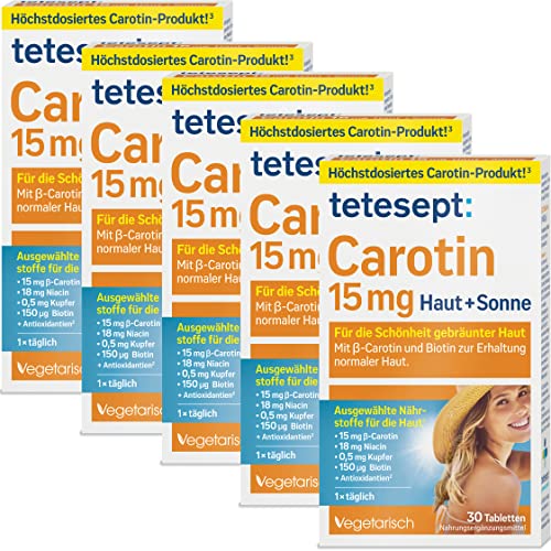 tetesept Carotin 15 mg Haut +