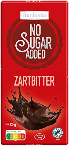 frankonia CHOCOLAT NO SUGAR ADDED Zartbitter Schokolade,80 g