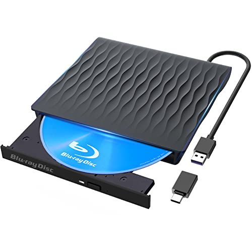 LPUNCD Externes Blu Ray CD DVD Laufwerk USB 3.0 & Type