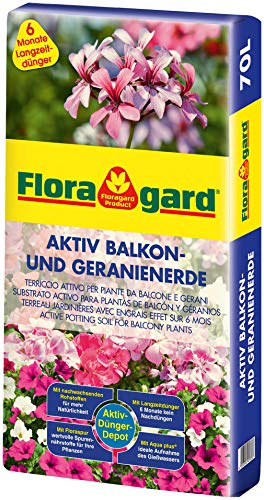 Floragard Aktiv Balkon und Geranienerde 70 Liter