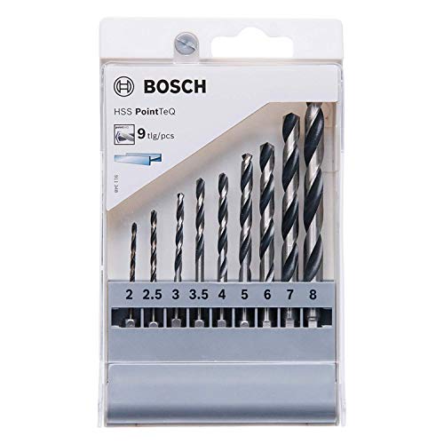 Bosch Accessories 9-tlg. PointTeQ Sechskantbohrer-Set