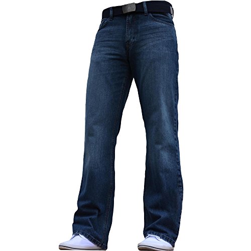 F.B.M Jeans Weite, blaue BNWT-Herren-Jeans Gr. 32W x 32L