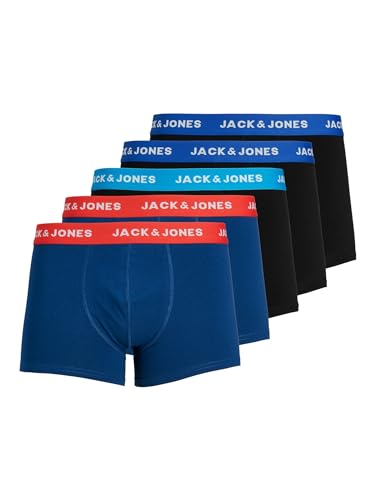 JACK & JONES Herren JacLee Trunks 5 Pack Boxershorts