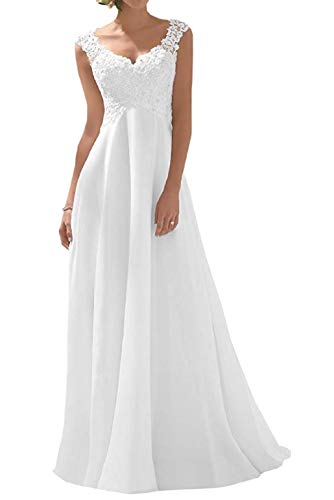 Romantic-Fashion Brautkleid Hochzeitskleid Weiß Modell W191 A
