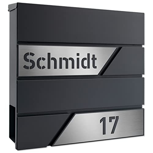 AlbersDesign Personalisierter Design Briefkasten individuell mit Name